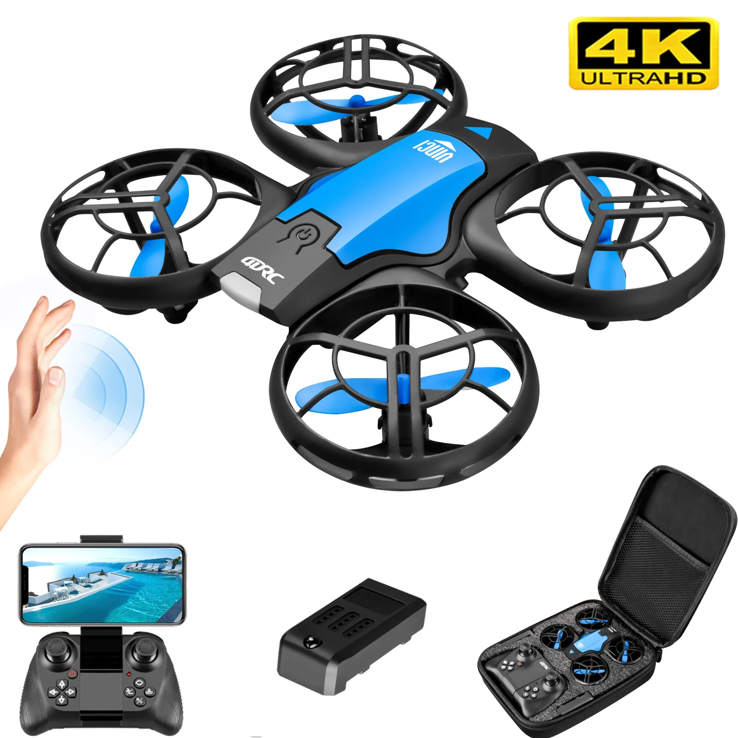 V8 New Mini Drone 4k professio – обзор и цена Rc Helicopter Electric