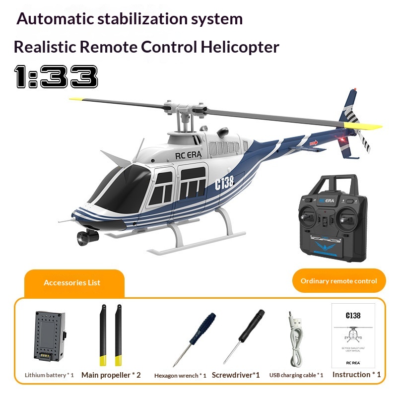 Rc Era C138 Bell 206 Rc Helico – обзор и цена Rc Helicopter Single Rotor