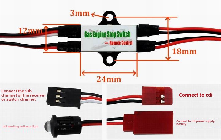 Gas Engine CDI Kill Switch for – обзор и цена Rc Helicopter Gas