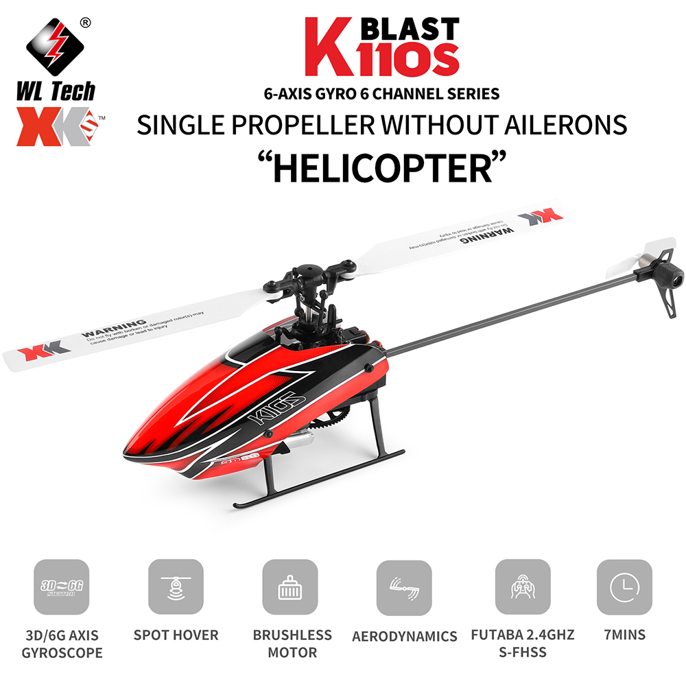 Wltoys XK K110S 6CH 3D 6G Syst – обзор и цена Rc Helicopter Single Rotor