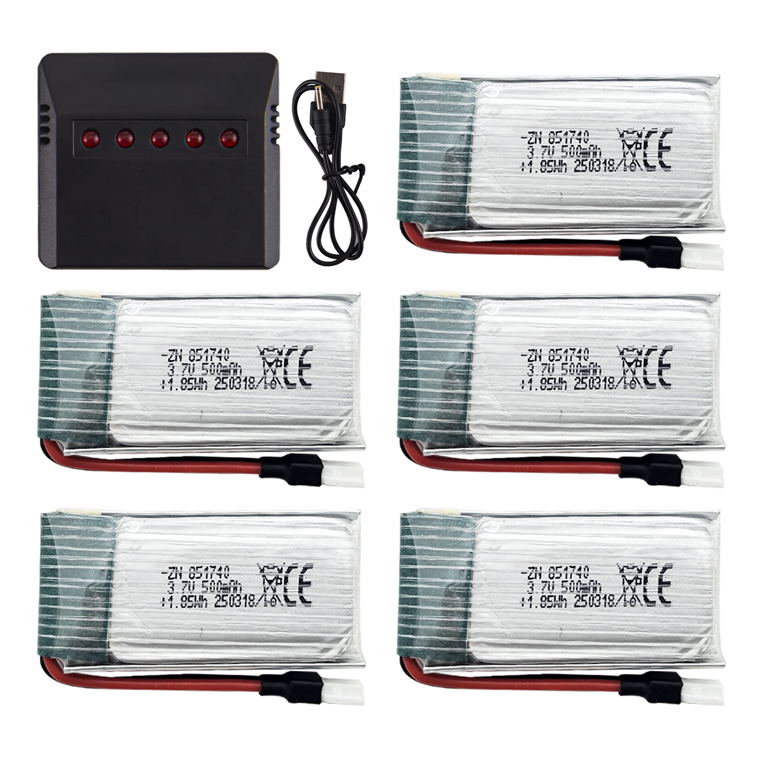 5Pcs 3.7V 500mAh LiPo Batterie – обзор и цена Rc Helicopter Charger
