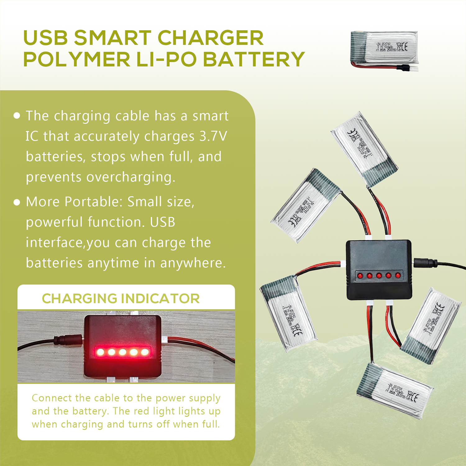 5Pcs 3.7V 500mAh LiPo Batterie – обзор и цена Rc Helicopter Charger
