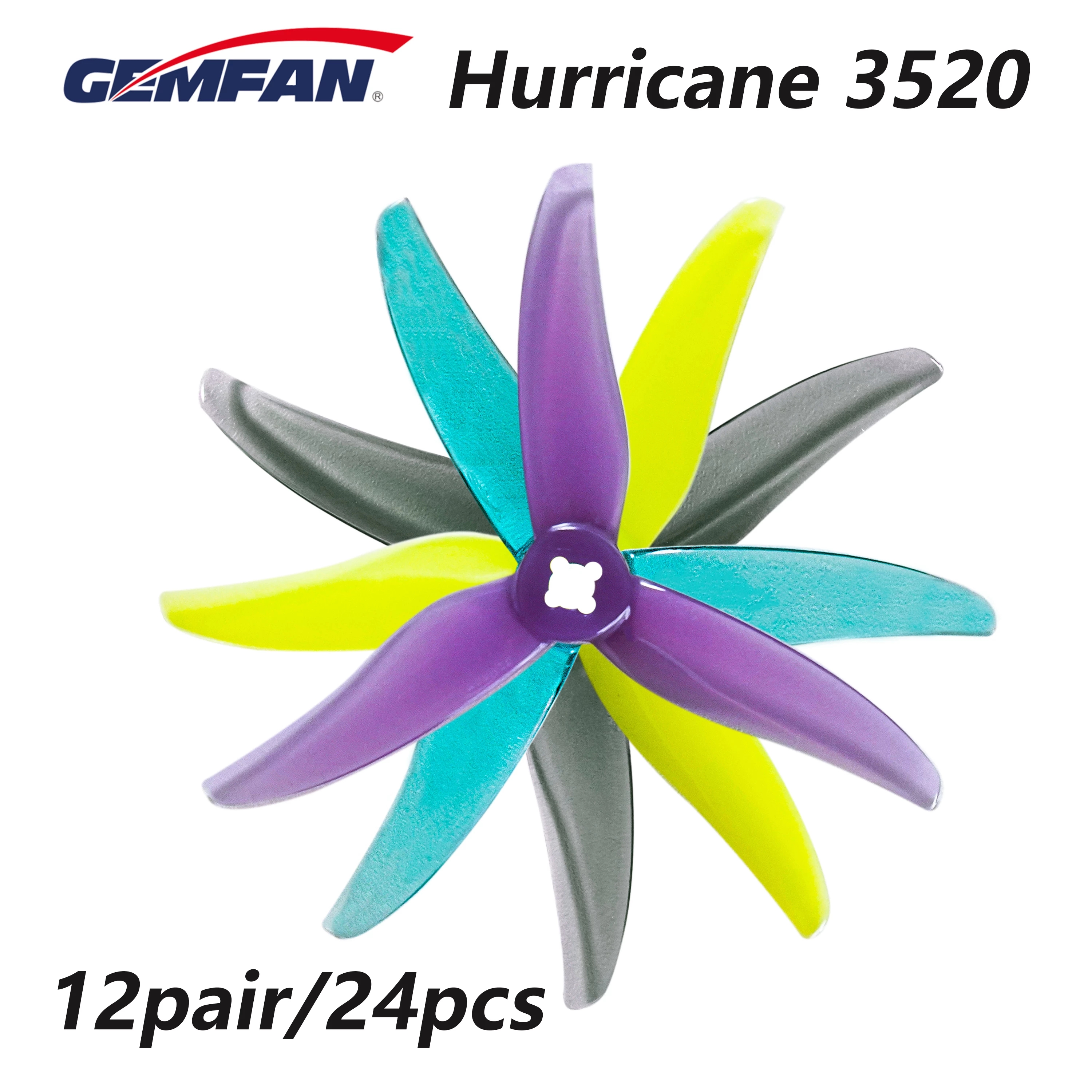 24pcs/12pairs Gemfan Hurricane – обзор и цена Rc Helicopter Blade